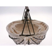 Oval Lined Wire Basket Set